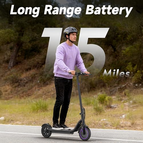 Lightweight Electric Scooter with 350W Motor, 19 MPH Speed, 28 Miles Range