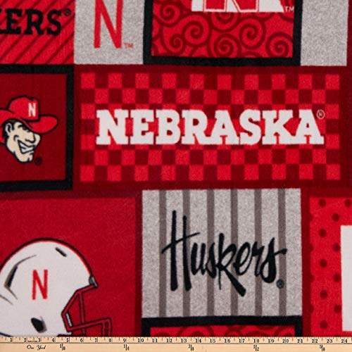 Nebraska Cornhuskers Fleece Fabric by the Yard - Soft & Cozy