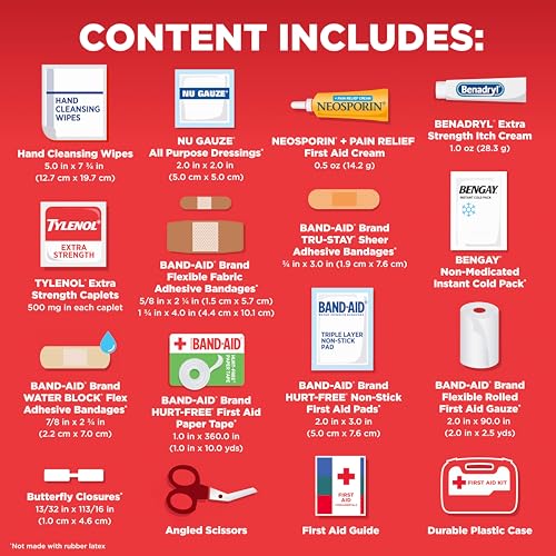 Portable Compact First Aid Kit - 160 Piece Emergency Supplies
