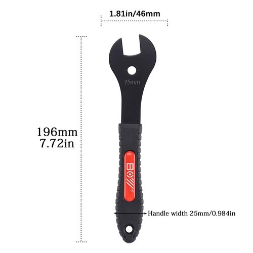XIAOCUNCN 2MM Thick Low-Profile Bike Cone Wrench Set (13-19mm), Durable Multi-Function Carbon Steel Spanner for Bicycle Wheel Hub Axle Nut Installation & Removal (4 pieces (13,14,15,16mm))