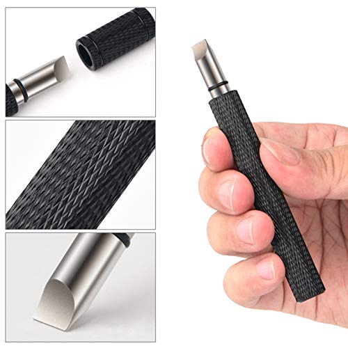 Golf Club Groove Sharpener Tool - U & V Grooves - Black
