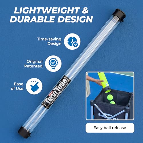 Tennis Ball Pickup Tube - Clear, Pack of 1 - Original Tenn-Tube