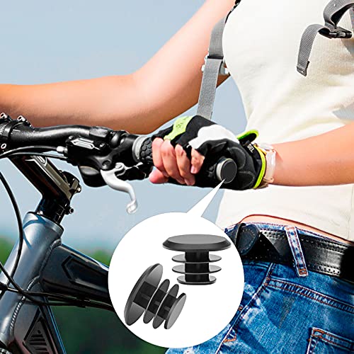 20-Pack Bicycle Handlebar End Plugs - 20.2 mm Plastic Bar Caps