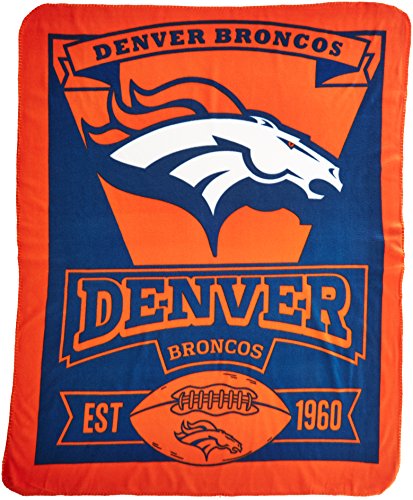 Denver Broncos Fleece Throw Blanket - 50" x 60"