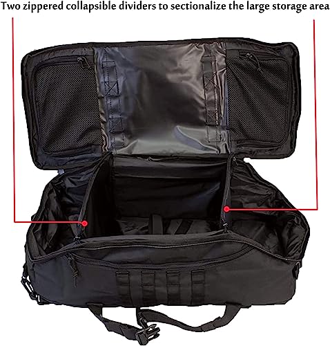 3-in-1 Military Backpack Duffle Bag for Travel & Gym