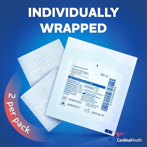 Curity Sterile Gauze Sponges 2" x 2" - Pack of 100