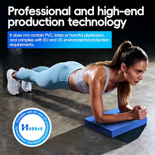 Professional Foam Balance Pad for Therapy & Stability - Blue, 15.7x13in