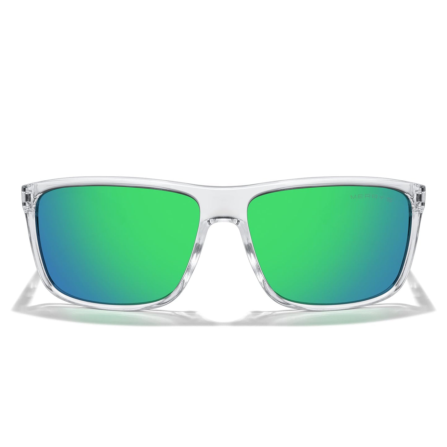 MERRY'S Rectangular Polarized Sports Sunglasses for Men Women Cycling Driving Fishing UV400 Protection S8225