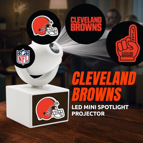 Cleveland Browns LED Mini Spotlight Projector - Adjustable Portable Light