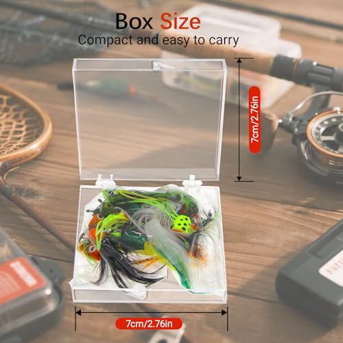 20pcs Fly Fishing Poppers Topwater Lures for Bass & Trout