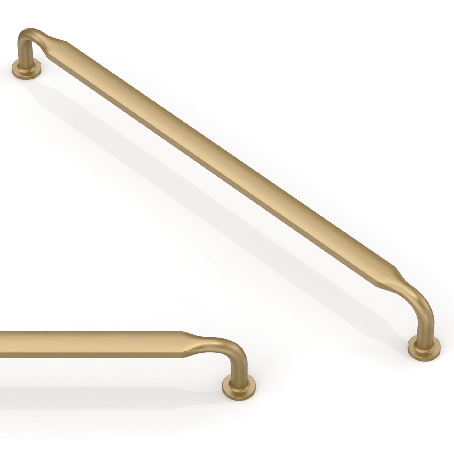 Asimerdeco 10 Pack Champagne Bronze Cabinet Pulls 10 Inch(254mm) Kitchen Cabinet Handles Solid Zinc Alloy Cabinet Hardware Drawer Pulls