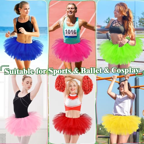 Sarfel Tutu for Women Adults 5 Layerd Skirts Fluffy Skirt