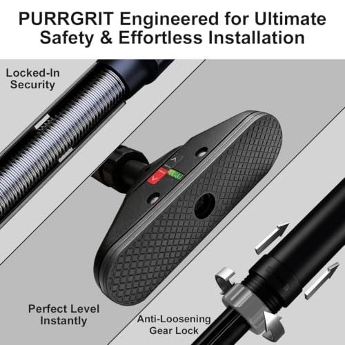 Adjustable No-Screw Doorway Pull Up Bar - 440lbs, Charcoal