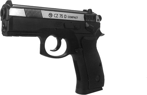 ASG CZ 75D Compact .177 Caliber Steel BB Gun - Non-Blowback Air Pistol with Magazine