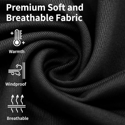 Kids Balaclava Ski Mask - Black (Thin) - 1-3 Pack