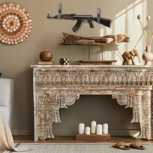 Heavy Duty Steel Gun Hooks for Wall - Safe Storage & Display