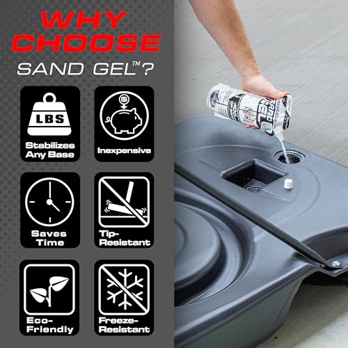 Sand Gel Weighted Base Filler for Basketball Hoops & Umbrellas - 16 oz