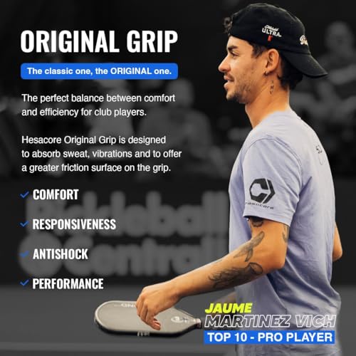 Pickleball Paddle Grip - 5.25in Medium - Anti-Sweat & Vibration Reduction