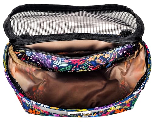 Kids Bike Basket - Durable Waterproof Handlebar Bag for Boys & Girls, Colorful Flower