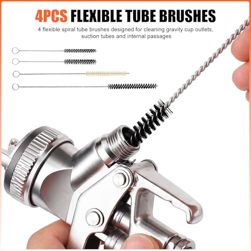 21-Piece Spray Gun Cleaning Kit for Paint Maintenance and Nozzle Care