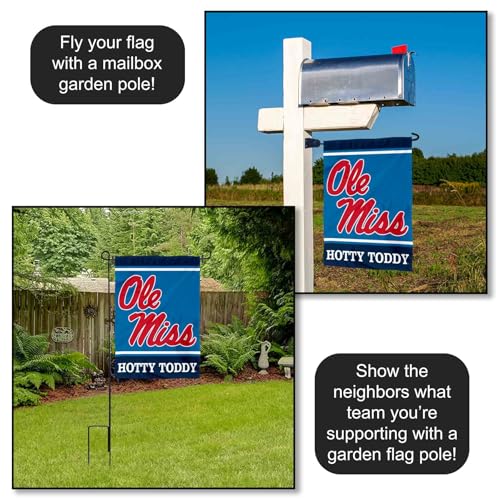 Ole Miss Garden Flag Double-Sided 12.5 x 18 in - Hotty Toddy NCAA