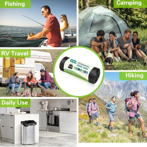 Biodegradable Portable Toilet Bags - 25 Pack for Camping