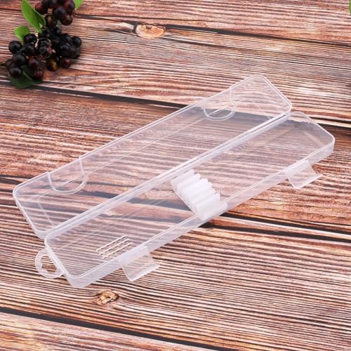 Portable Flatware Storage Box - Clear Cutlery Organizer for Travel Camping Picnic (B)