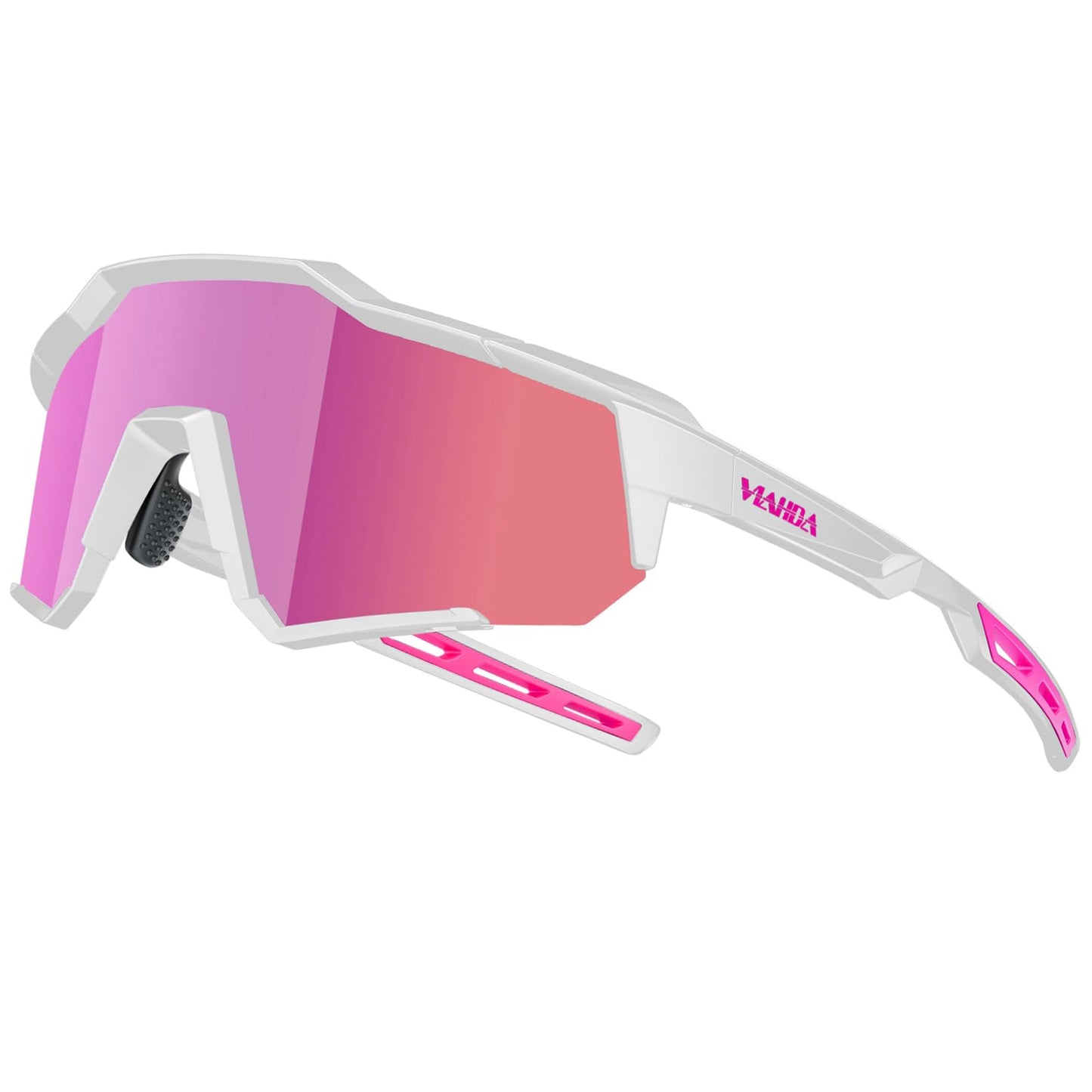 VIAHDA Wrap around Sunglasses for Big Heads Men and Women Windproof Outdoor Sports Cycling Sun Glasses 1154