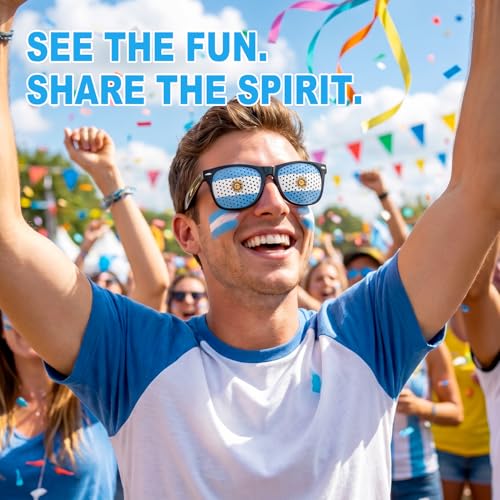 Patriotic Sunglasses - 2-Pack Flag Pattern Eyewear for Events