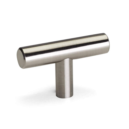 goldenwarm 5Pack Brushed Nickel Cabinet Knobs Sliver Cabinet Knob Brushed Stainless Steel Drawer Pulls and Handles Bedroom Furniture Handles 50mm/2in Overall Length