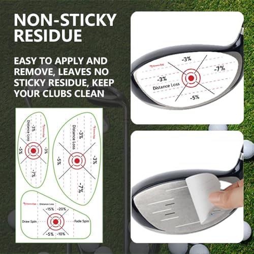 Golf Impact Tape - Self-Teaching Stickers for Right-Handed 150pcs