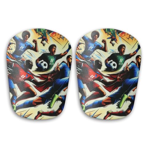 Mini Soccer Shin Guards for Kids & Adults - Lightweight Protective Pads