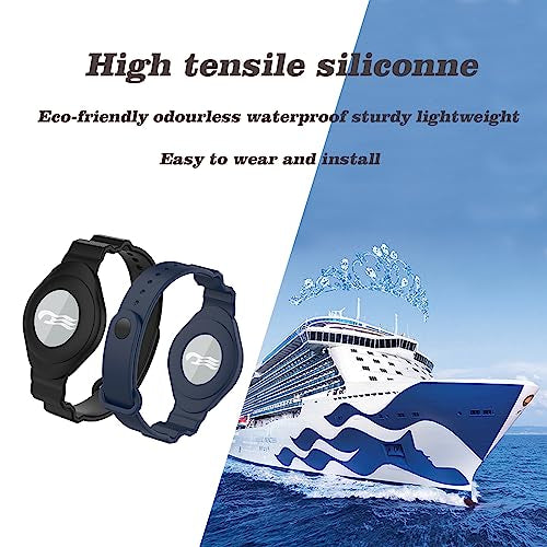 Princess Cruise Medallion Holder - Soft Silicone Wrist Strap - White