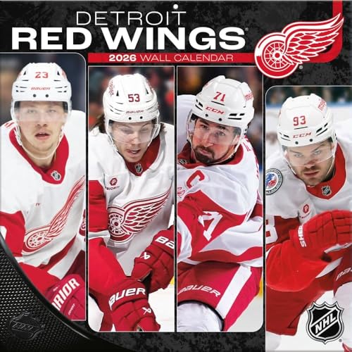 Detroit Red Wings 2026 Wall Calendar - 12x12 Full-Color Photos