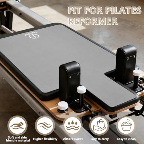 Non-Slip Pilates Reformer Mat - 39" x 24" - Gray