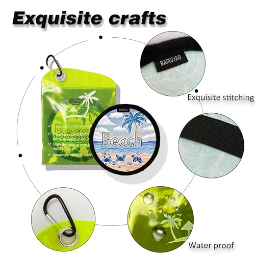 Beach Sand Remover Bag with Elastic Band - Blue