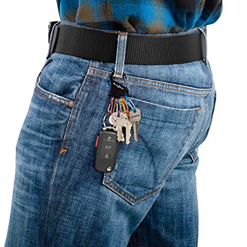 Nite IZE KeyRack Steel S-Biner Key Organizer Pack of 2 - Colorful Keychain Clips