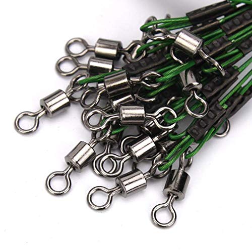 150LB Fishing Wire Leader Rig - 10pcs Heavy Duty Steel Line