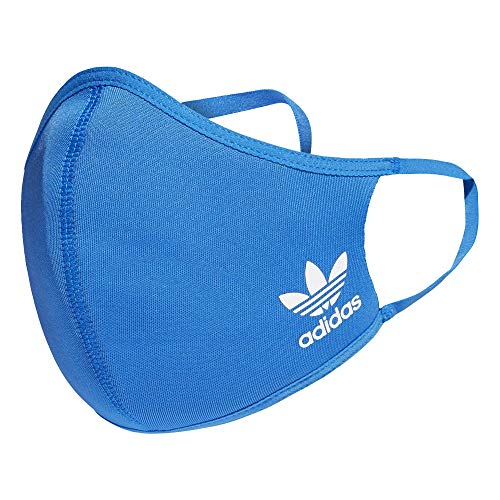 Reusable Face Covers 3-Pack - Soft & Washable, Bluebird, M/L
