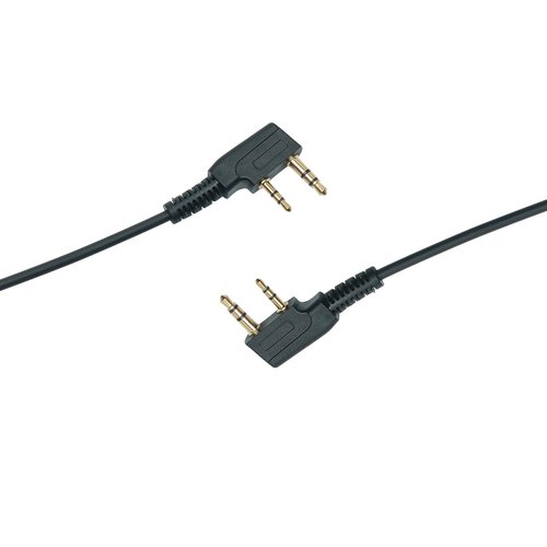 HEOPBIRD Walkie Talkie Earpiece with mic Ptt Headset Compatible with Walkie Talkie Brands Baofeng,Kenwood,Puxing,Wouxun 2 Way Radio 2 pin D Shape Accessories,2 Pack
