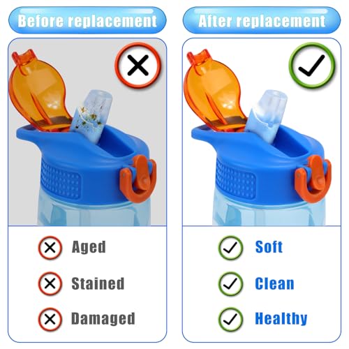4-Pack Bite Valve Replacement Mouthpieces for Water Bottles