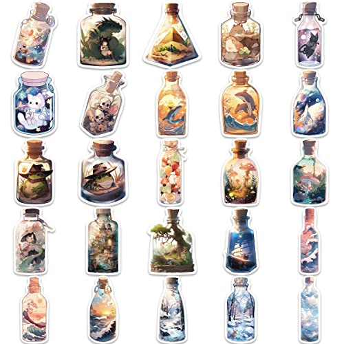 50Pcs Waterproof Vinyl Stickers Pack for Water Bottles & Laptops