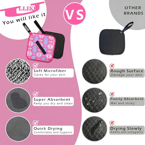 Soft Absorbent Pee Cloth for Women - Reusable & Eco-Friendly - Pink