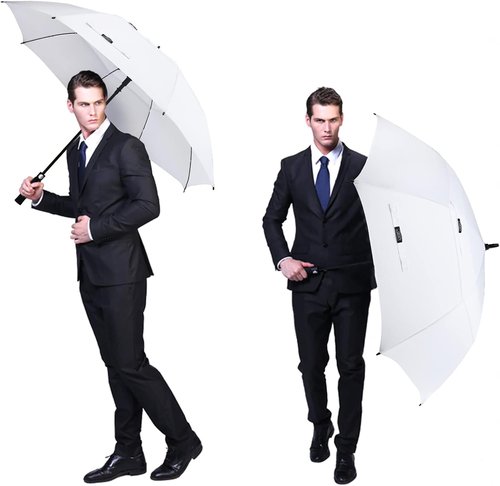 G4Free Automatic Open Golf Umbrella - Oversized Double Canopy, Windproof & Waterproof | 47-72 Inch Options