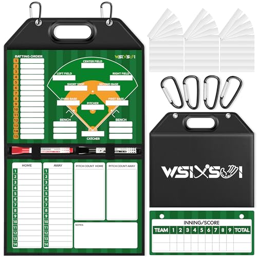 Magnetic Baseball Lineup Board - Foldable Coaching Tool