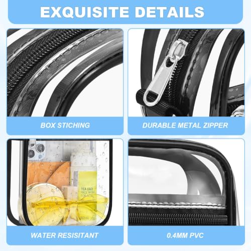 Clear Stadium Bag - Crossbody Satchel with Adjustable Strap