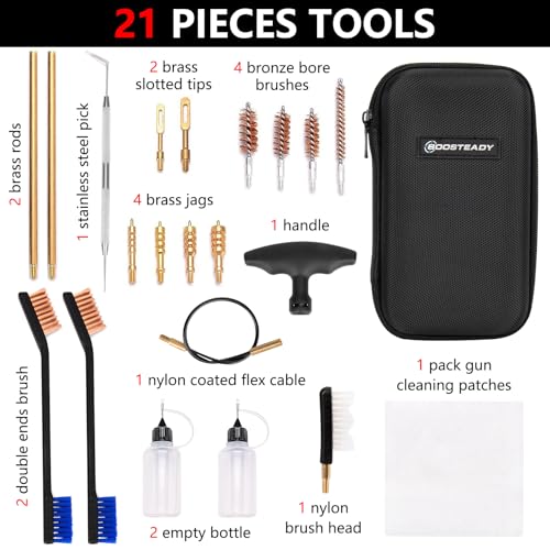 Universal Handgun Cleaning Kit with Brass Jag, Tip & Brush