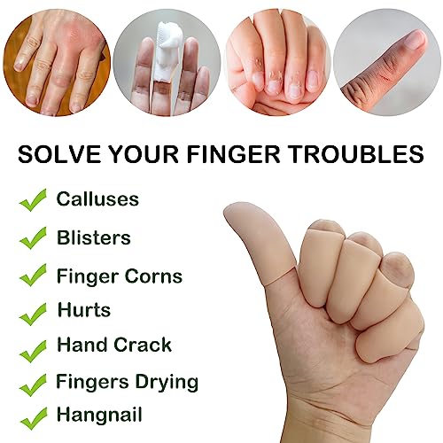 10 Medium Gel Finger Cots - Relief for Arthritis & Eczema
