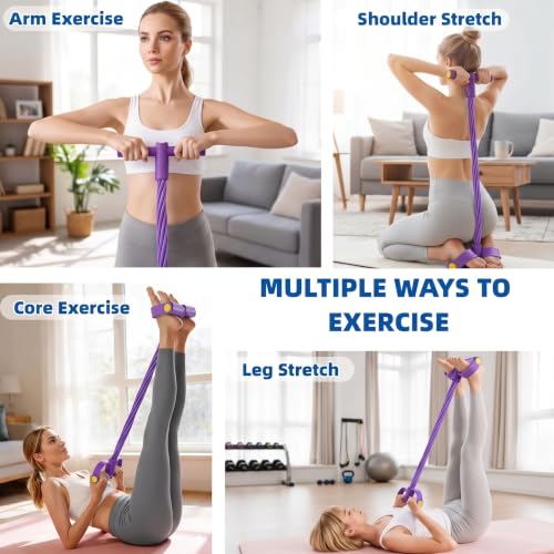 8-Tube Resistance Band with Handles for Home Workouts