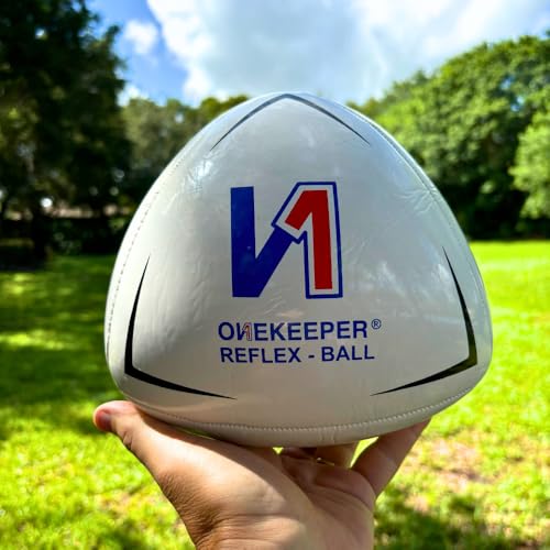 Reflex & Reaction Soccer Training Ball - Fluo Yellow, White